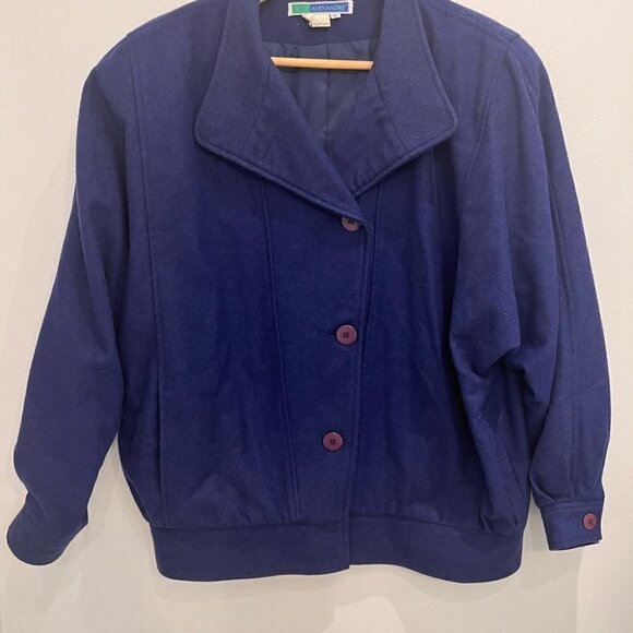- Vintage jacket size purle/bleu size 42 brand Eric alexandre - Picture 8 of 8